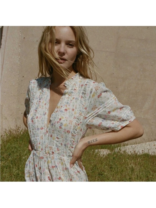 Doen Dresses & Skirts - RARE Doen Hathaway Dress in Spring Boquet Floral (XS), 100% organic cotton